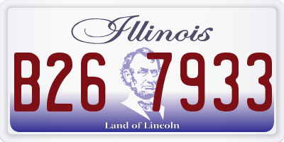 IL license plate B267933