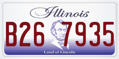 IL license plate B267935
