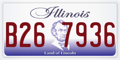 IL license plate B267936