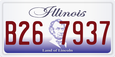 IL license plate B267937