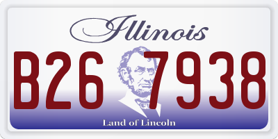IL license plate B267938
