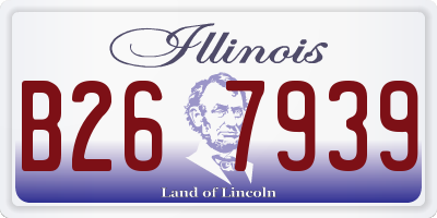 IL license plate B267939