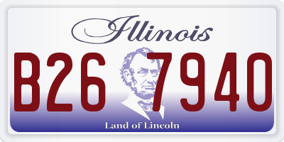 IL license plate B267940