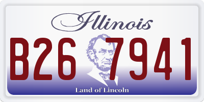 IL license plate B267941