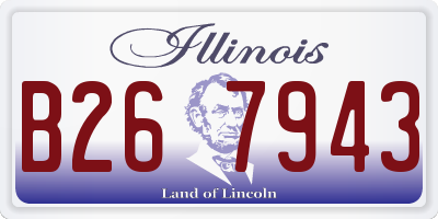 IL license plate B267943