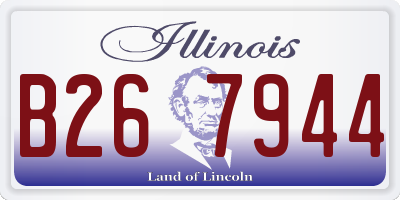IL license plate B267944