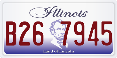 IL license plate B267945
