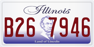 IL license plate B267946