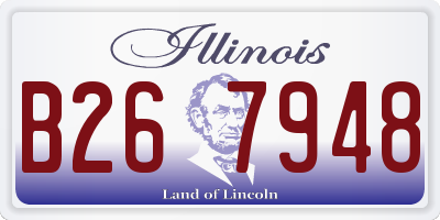 IL license plate B267948