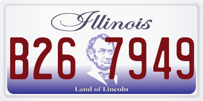IL license plate B267949