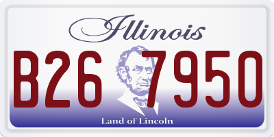 IL license plate B267950