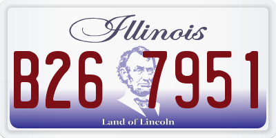 IL license plate B267951