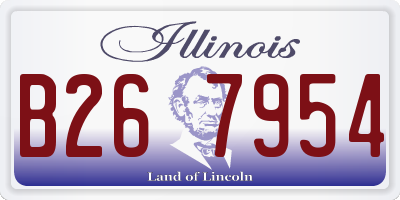 IL license plate B267954