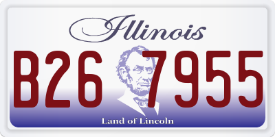 IL license plate B267955