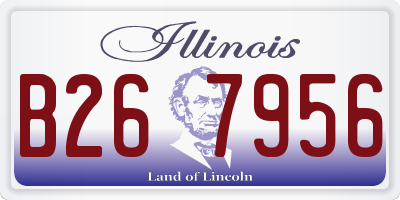 IL license plate B267956