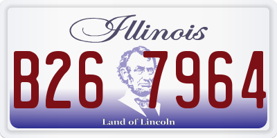 IL license plate B267964