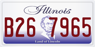 IL license plate B267965