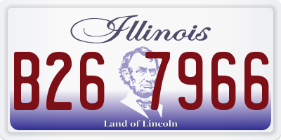 IL license plate B267966