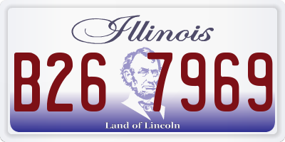 IL license plate B267969