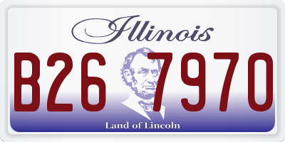 IL license plate B267970
