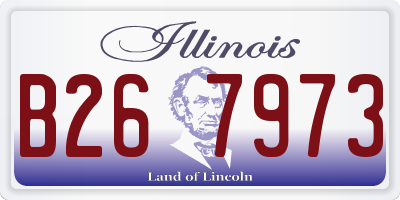 IL license plate B267973
