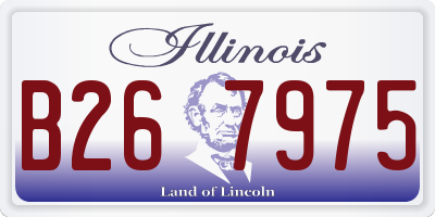 IL license plate B267975
