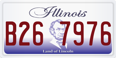 IL license plate B267976