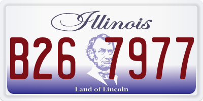 IL license plate B267977