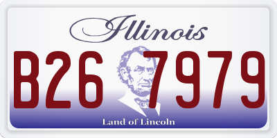 IL license plate B267979
