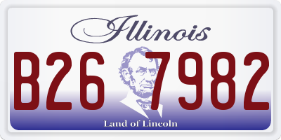 IL license plate B267982