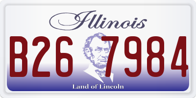 IL license plate B267984
