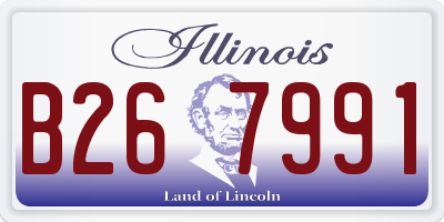 IL license plate B267991