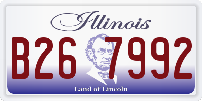 IL license plate B267992