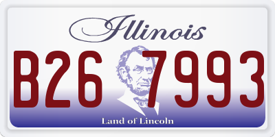 IL license plate B267993