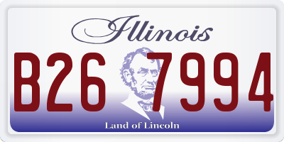 IL license plate B267994