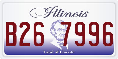 IL license plate B267996