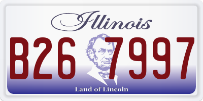 IL license plate B267997