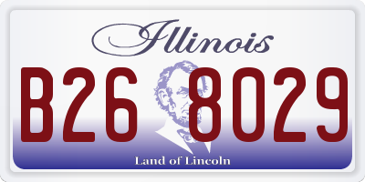 IL license plate B268029