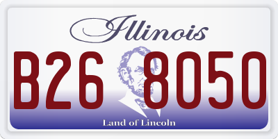 IL license plate B268050