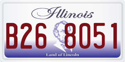 IL license plate B268051