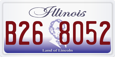 IL license plate B268052