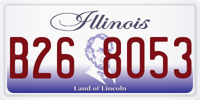 IL license plate B268053