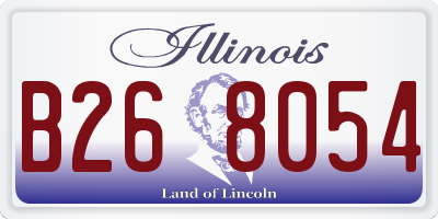 IL license plate B268054