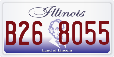 IL license plate B268055