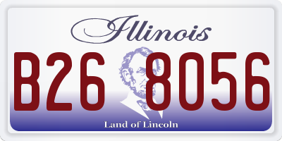 IL license plate B268056