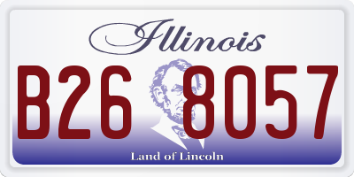 IL license plate B268057