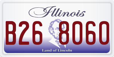 IL license plate B268060