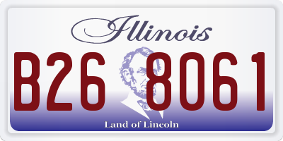 IL license plate B268061