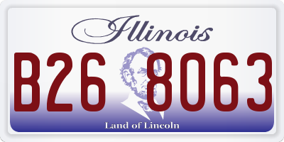 IL license plate B268063