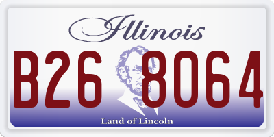 IL license plate B268064